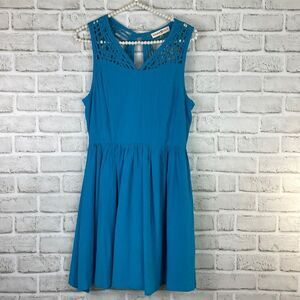 New Altar’d State Strappy Blue Sleeveless Dress Key Hole Back Size Medium
